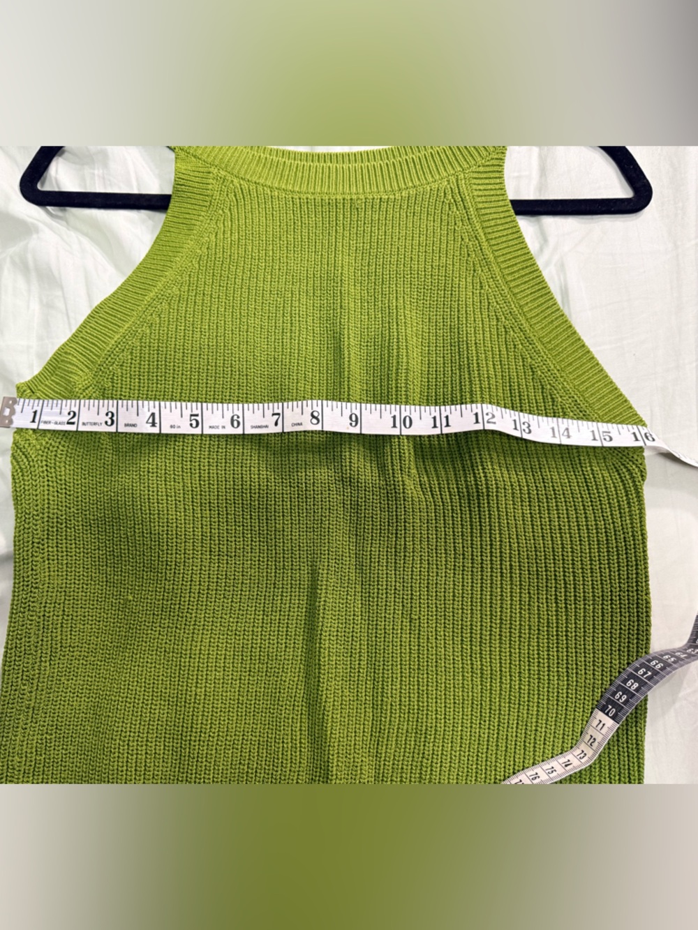 Olivia Rae Olive Green Ribbed Knit Tank - Picture 4 of 6